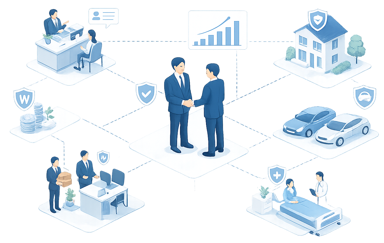 원칙과 신뢰로 금융 파트너가 되어주는 FM에셋 일러스트